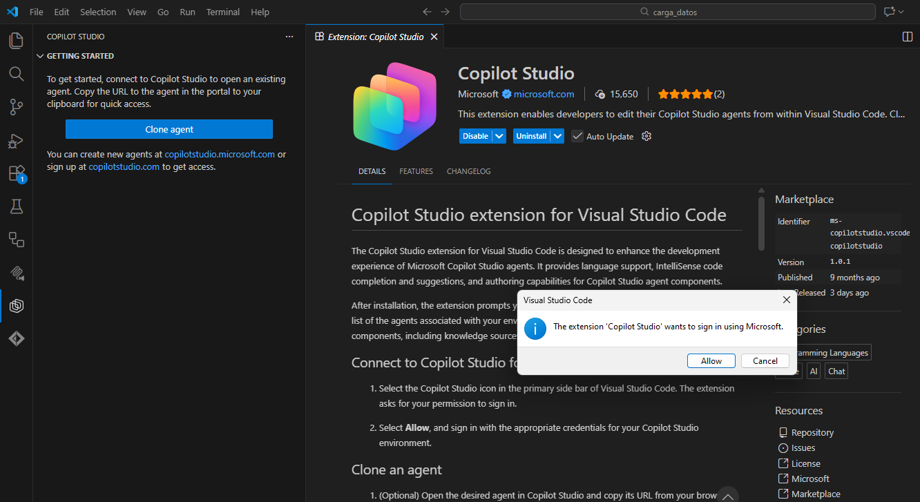 Tutorial práctico: Cómo editar agentes de Copilot Studio desde VS Code con un ejemplo real