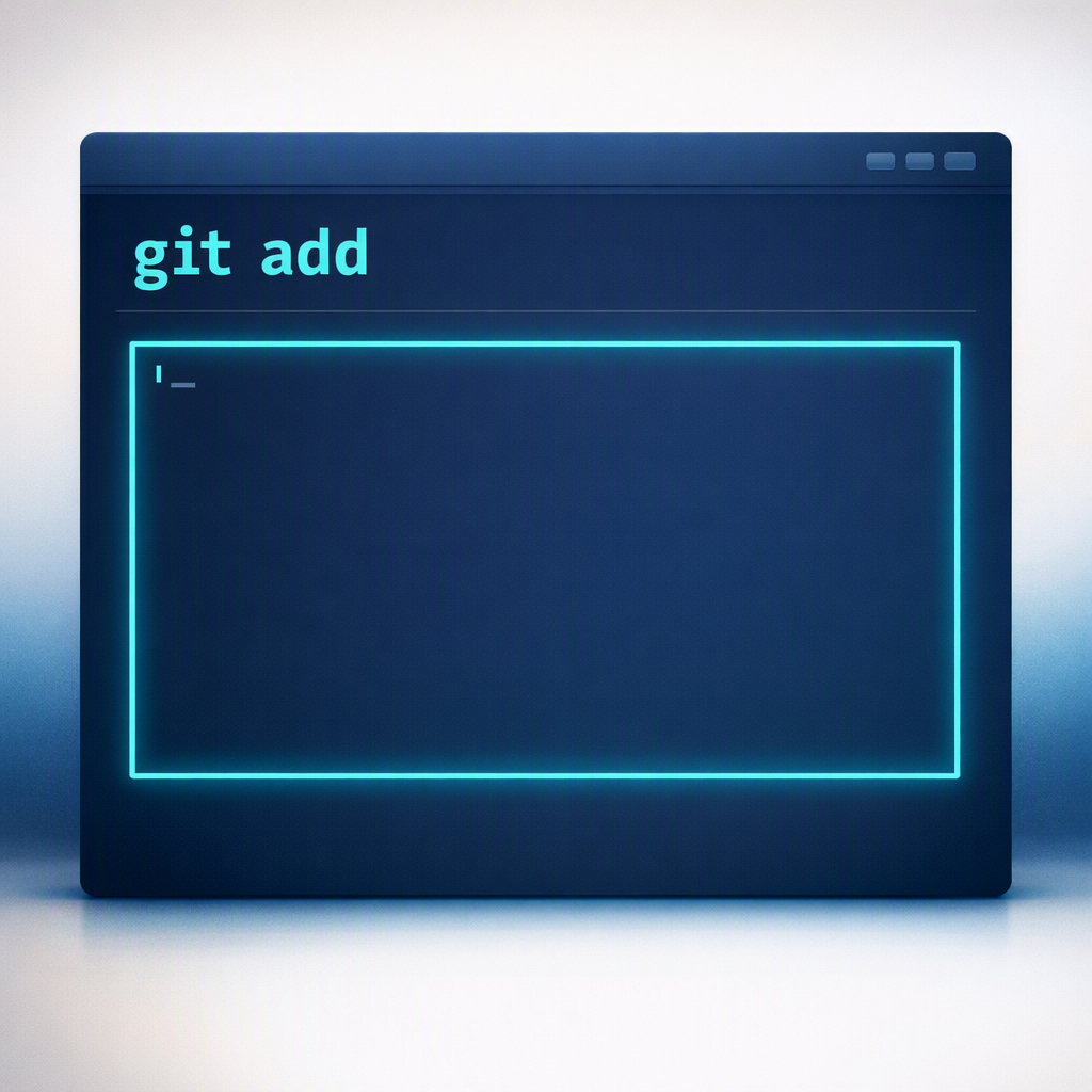 interfaz de l&iacute;nea de comandos con comando git add