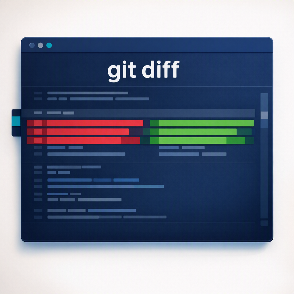 interfaz de l&iacute;nea de comandos con comando git diff