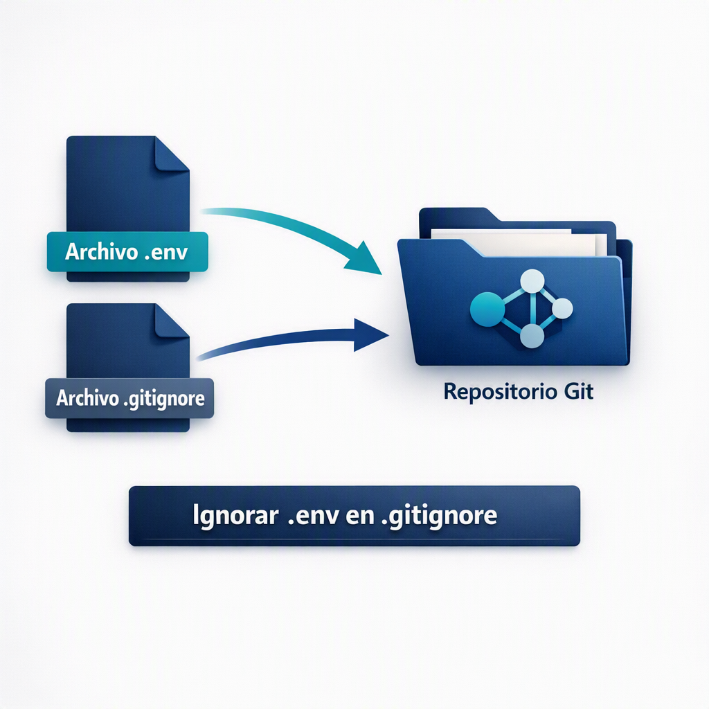 Diagrama de la estructura de archivos en un repositorio Git.