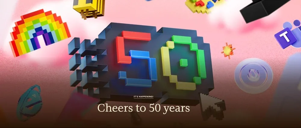 Microsoft 50 años
